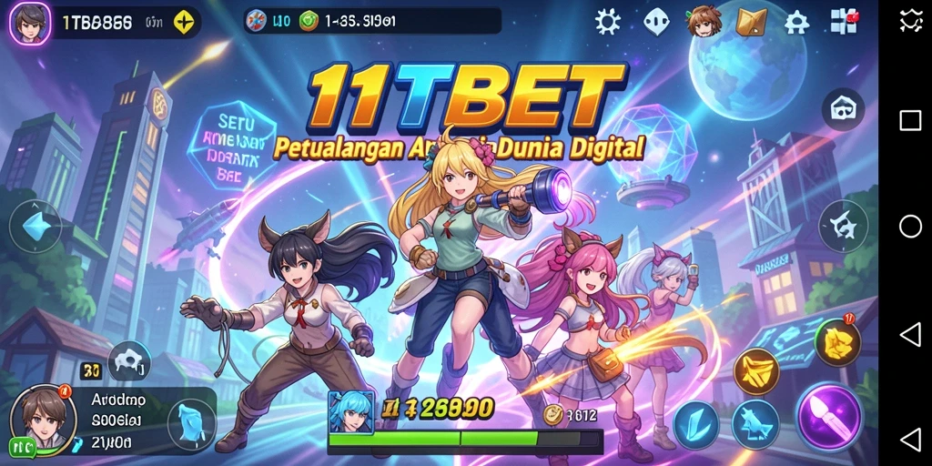 Tampilan menarik dari gameplay 11TBET menampilkan aksi karakter anime.