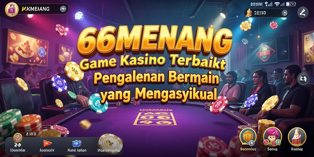 Tampilan menarik dari gameplay Kasino saat bermain 66MENANG.