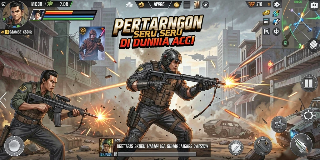 Gameplay AP686 menampilkan aksi pertarungan yang mendebarkan dan grafis yang menawan.