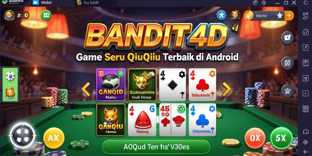 Gameplay seru QiuQiu di BANDIT4D dengan teman-teman.