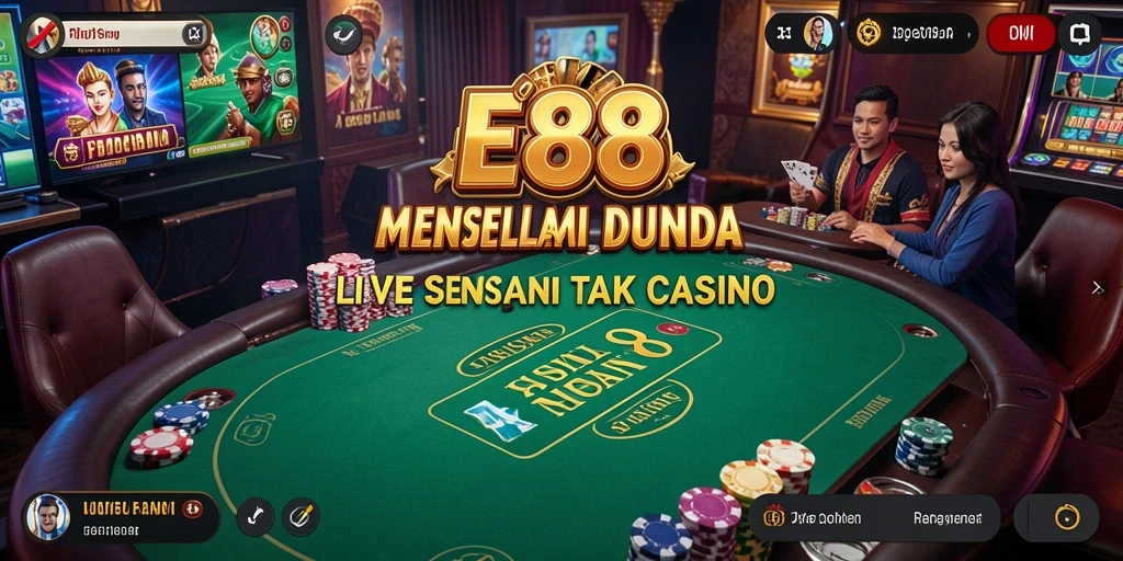 Tampilan gameplay E88 yang menarik dalam suasana Live Casino.