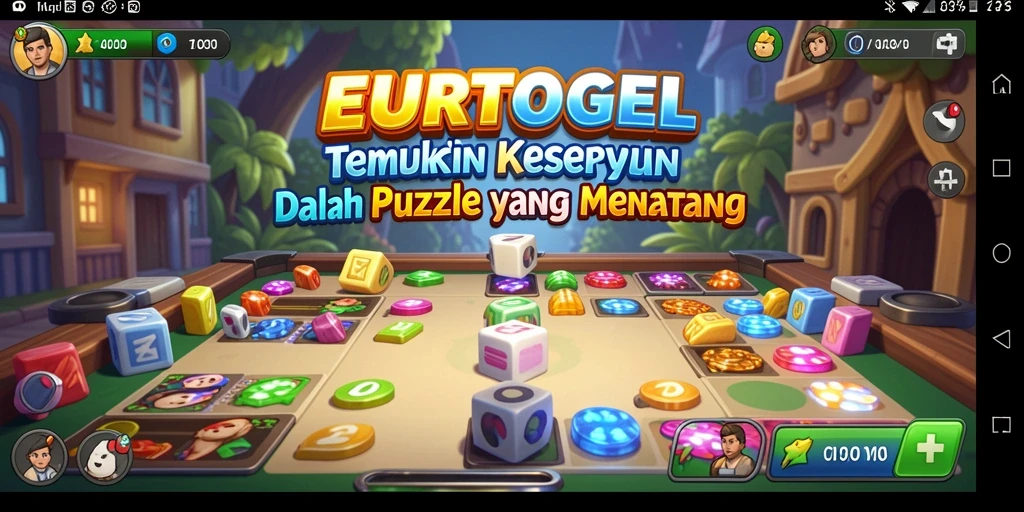 Tampilan screenshot gameplay EUROTOGEL yang penuh warna dan menantang.