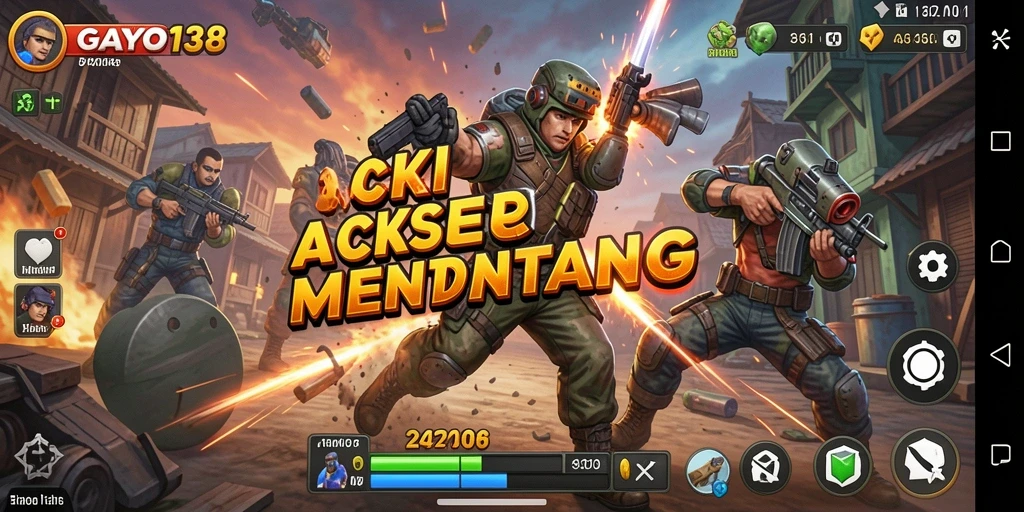 Tampilan gameplay GAYO138 yang dinamis dan mendebarkan.