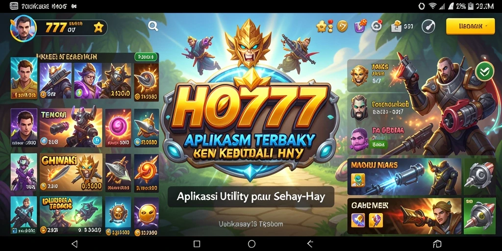 Tampilan antarmuka HO777 yang sederhana dan fungsional.
