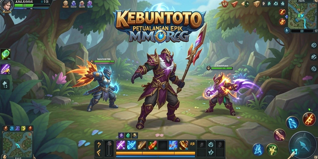 Screenshot gameplay KEBUNTOTO yang menampilkan petualangan seru dalam MMORPG.