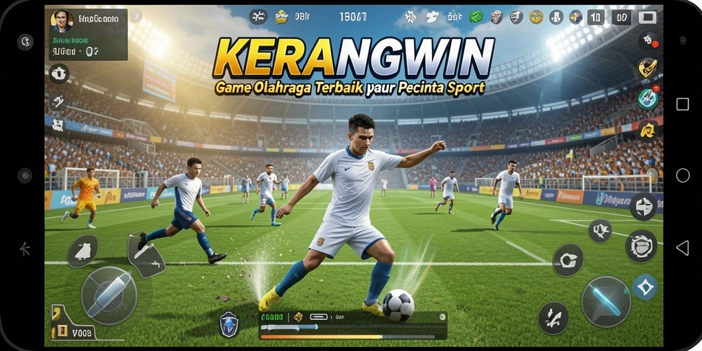 Tampilan gameplay seru dalam KERANGWIN yang mengesankan.