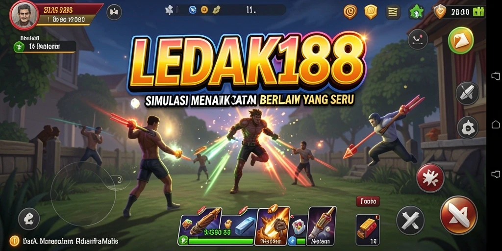 Screenshot gameplay LEDAK188 menampilkan interaksi pemain dalam simulasi.