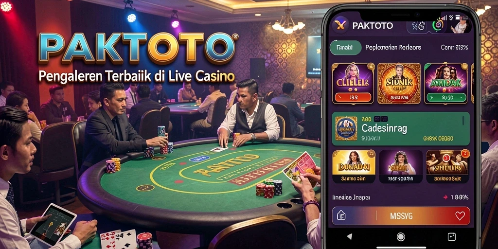 Gameplay Live Casino di PAKTOTO yang seru dan interaktif.