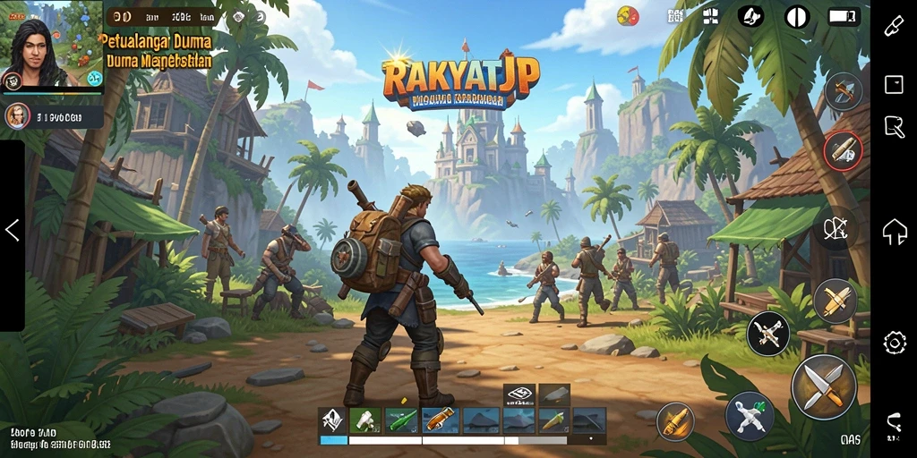 Tampilan gameplay RAKYATJP yang menggoda dalam dunia terbuka.