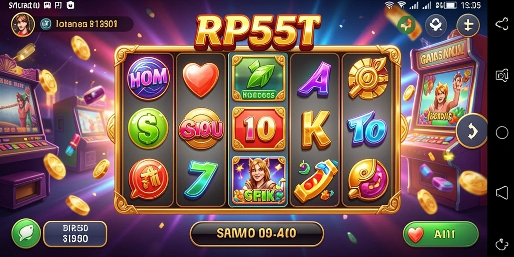 Screenshot gameplay RP55 yang menarik dengan grafis Slot yang memikat.