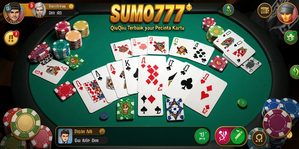 Tampilan gameplay menarik dari SUMO777 dengan kartu QiuQiu.