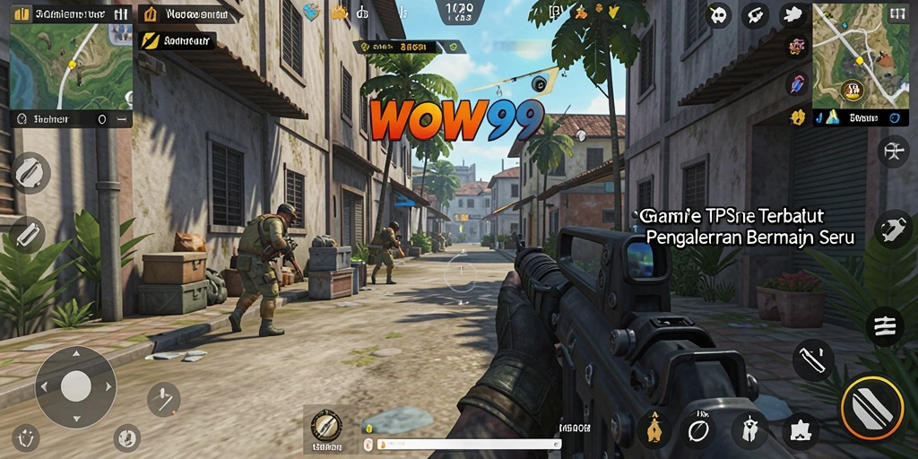 Tampilan gameplay WOW99 yang intens dan seru di mode TPS.
